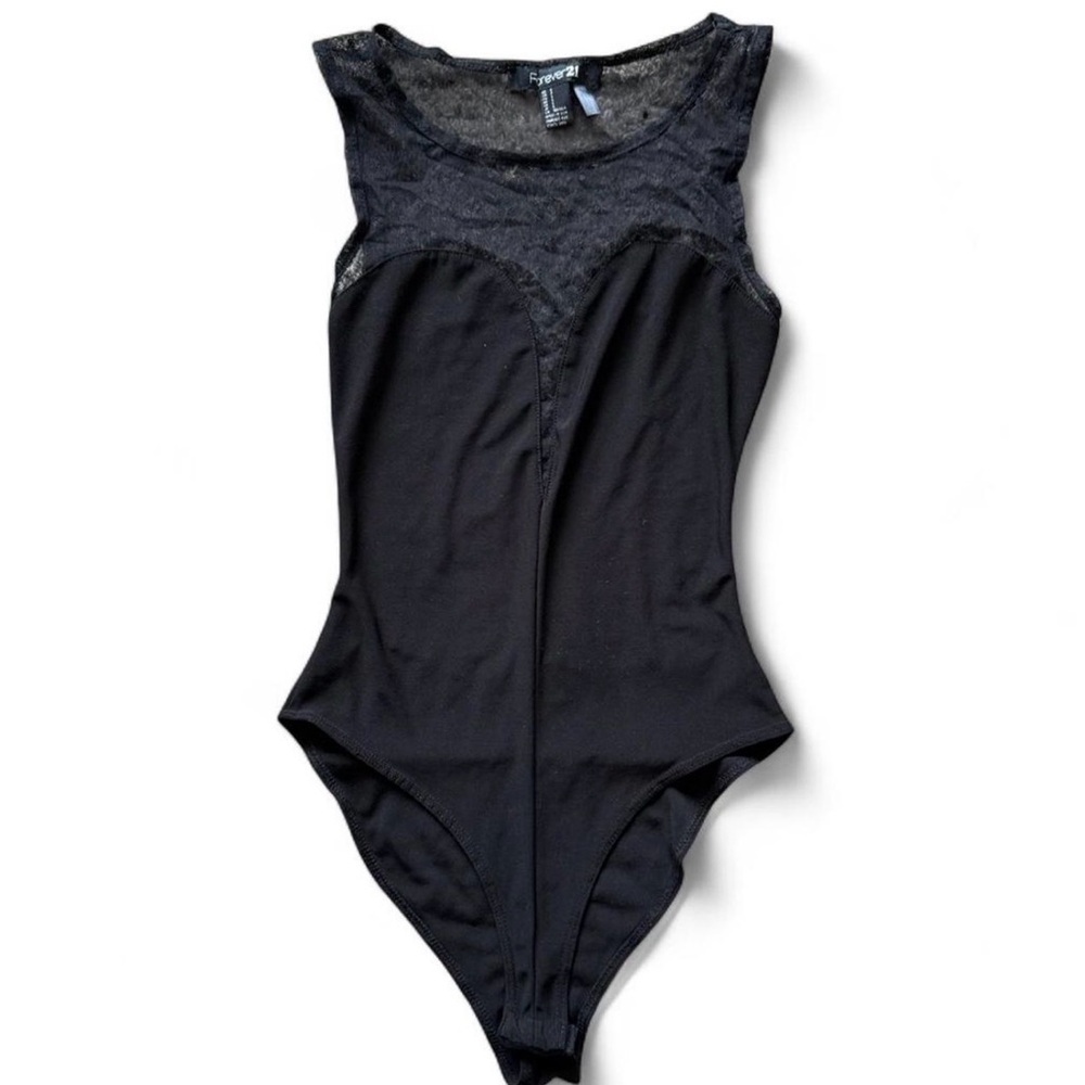 Forever 21 Sheer Black Top